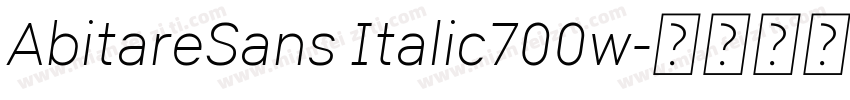 AbitareSans Italic700w字体转换